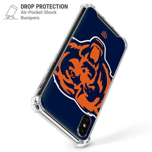 NFL Chicago Bears Large Logo iPhone XS Max Clear Case